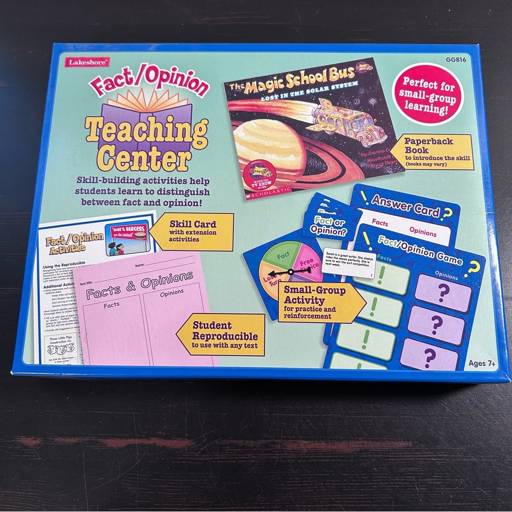 Lakeshore Fact / Opinion Teaching Center  Magic School Bus GG816 Homeschool Open